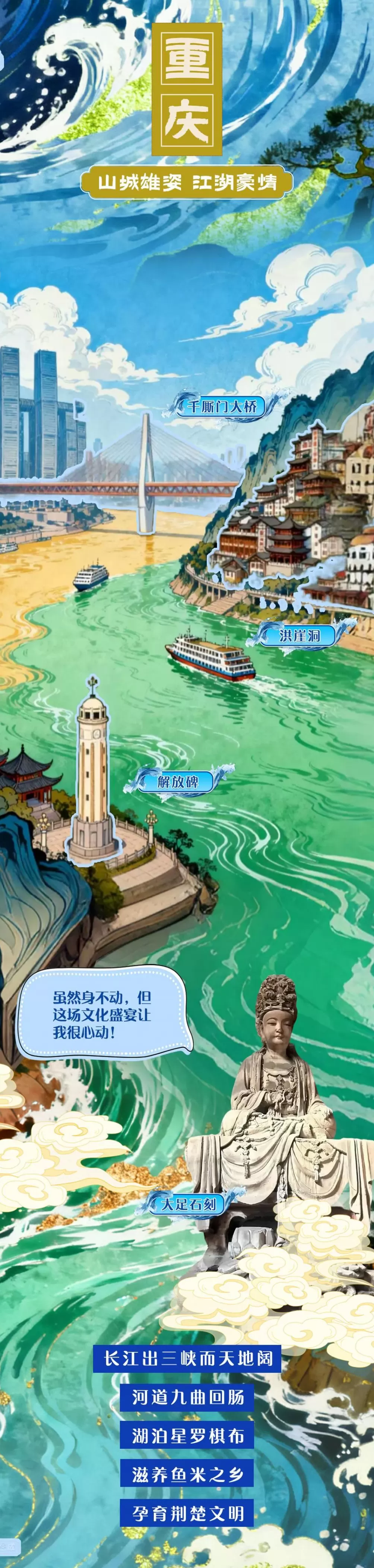 长图｜一眼千年，国宝“话”长江-第6张图片-