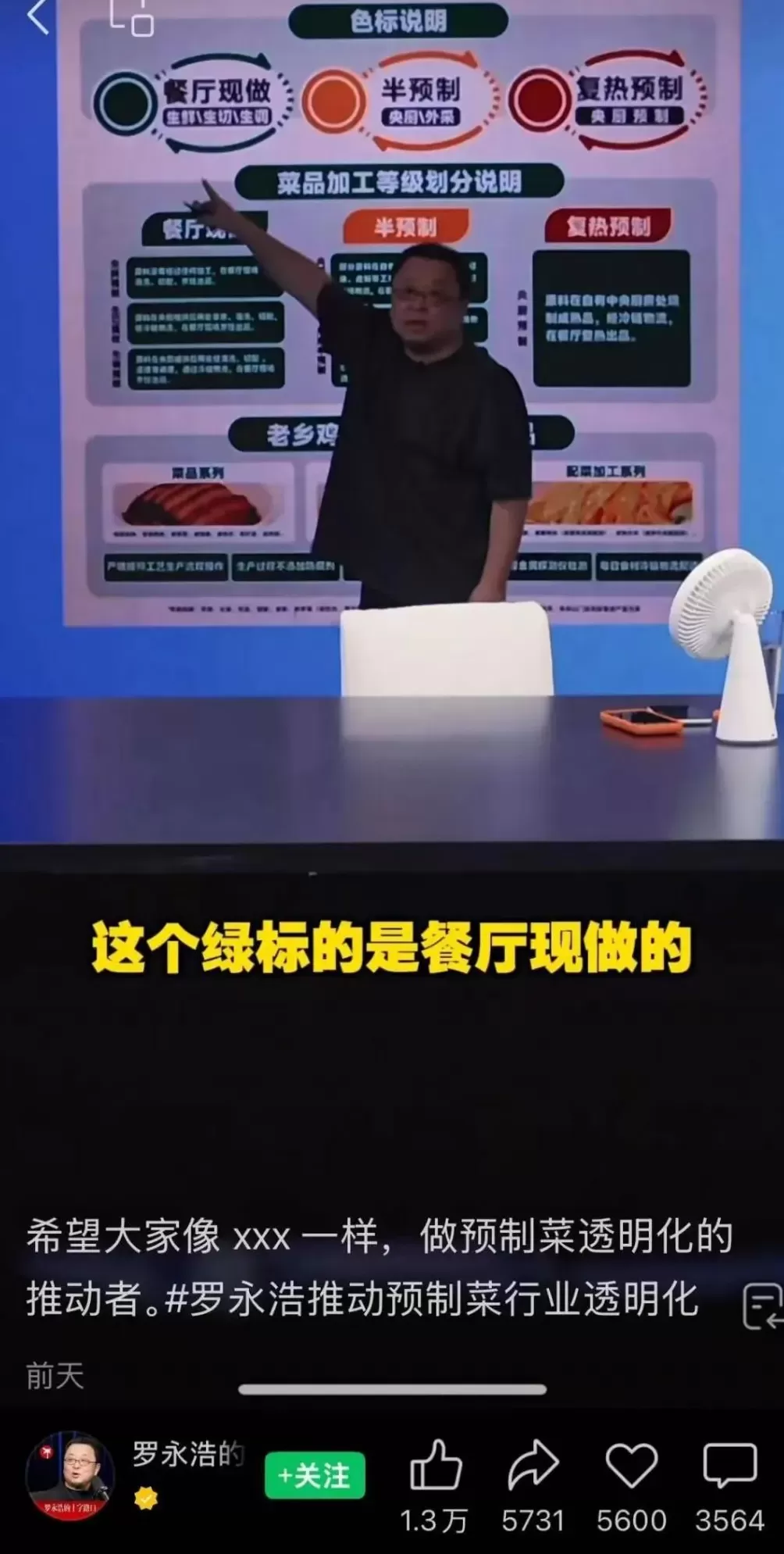 餐饮董事长公开叫板罗永浩，悬赏20万元寻找不用任何冷冻原料和添加剂的餐馆-第3张图片-