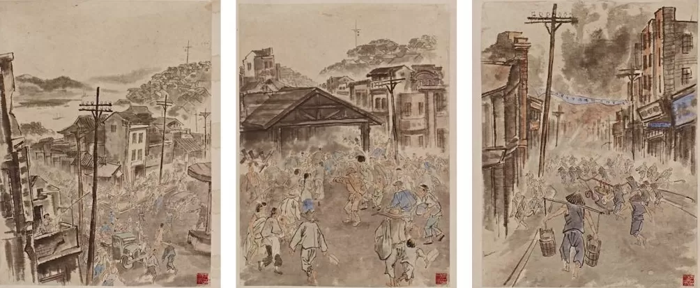 张文元的“漫画抗战”与“国画抗战”-第5张图片-