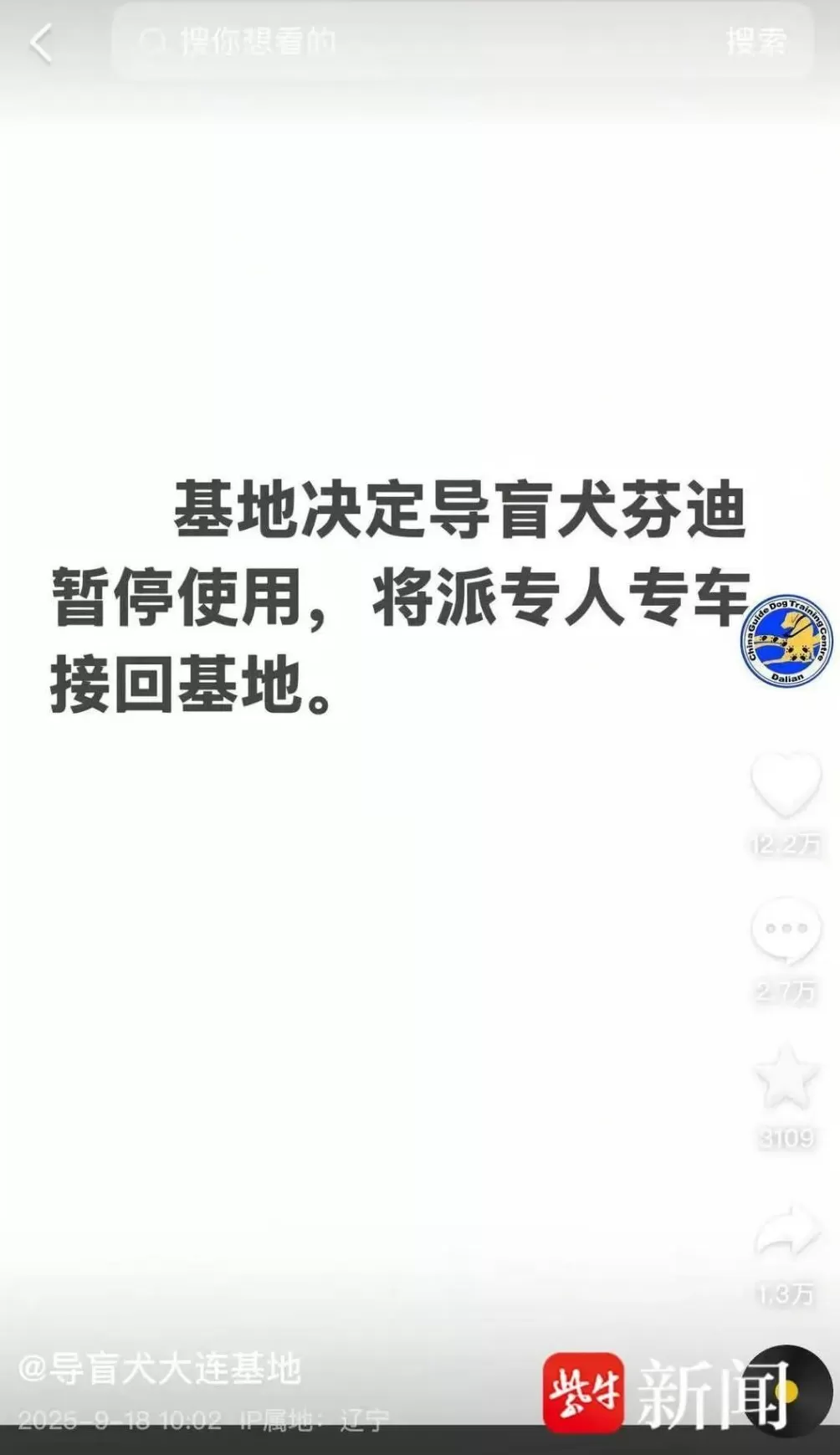 视障人士携导盲犬雨夜爬泰山引争议，当事人回应-第2张图片-