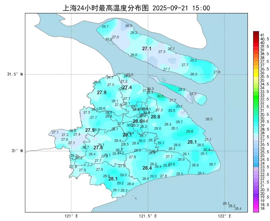 上海下周最高气温30℃，周三前后可能有一次明显降雨过程-第1张图片-