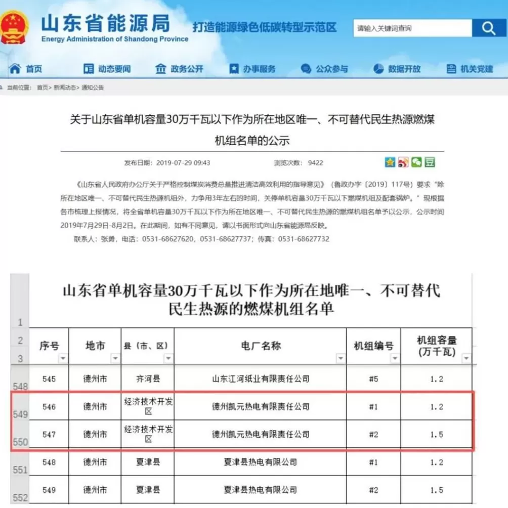 为收回民企独家经营权，山东德州一新区管委会提前3年关掉“免关”热电厂-第12张图片-