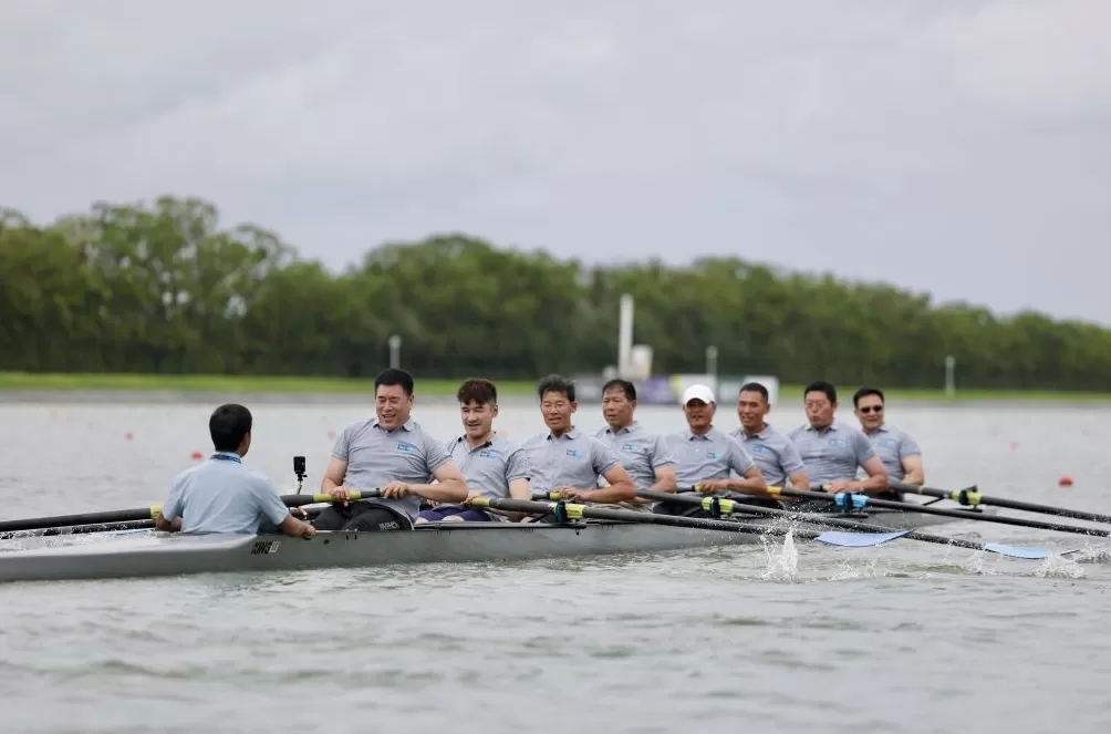 超模胡兵曾为中国赛艇创造历史，老友重逢期待更多人爱上赛艇-第1张图片-