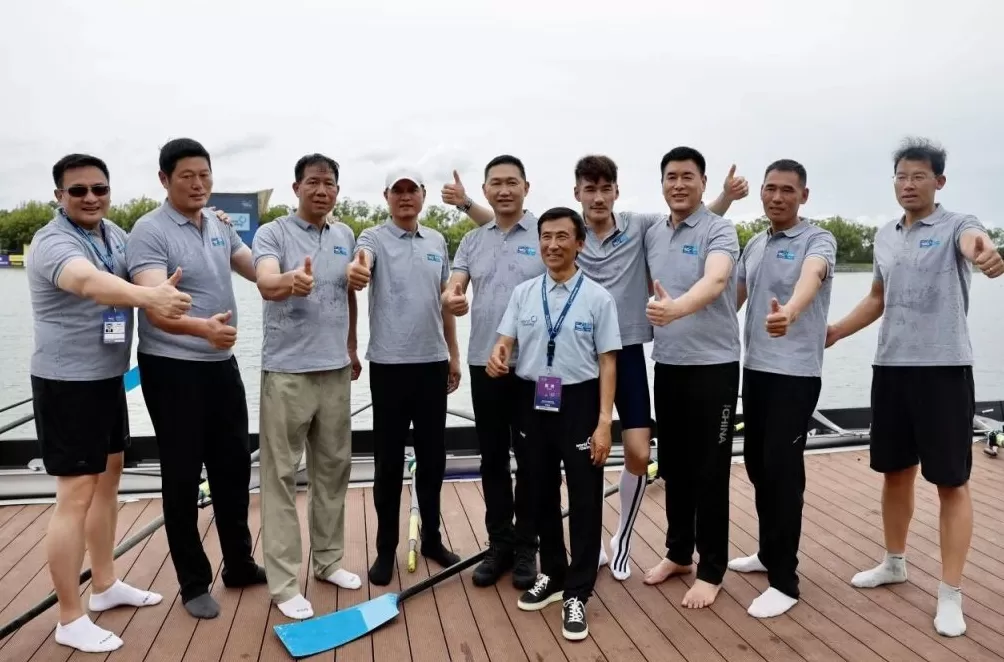 超模胡兵曾为中国赛艇创造历史，老友重逢期待更多人爱上赛艇-第3张图片-