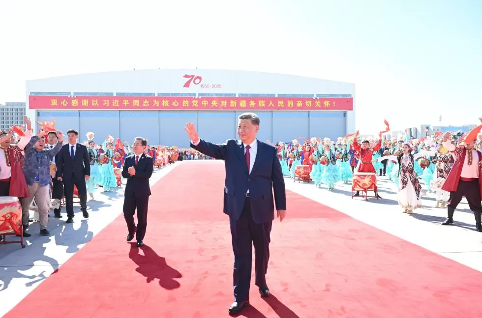 图讯丨习近平离开新疆返回北京-第3张图片-