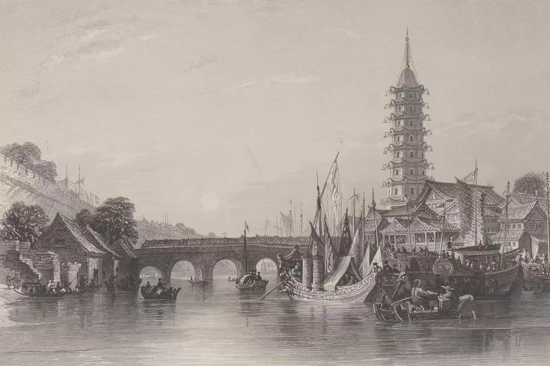 英建筑师阿罗姆铜版画展在沪启幕-第7张图片-