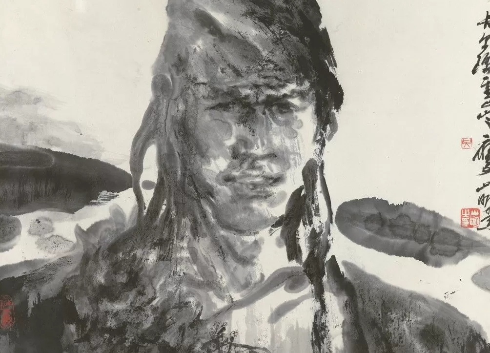 水墨动画片《山水情》的人物造型出自这位画家-第5张图片-