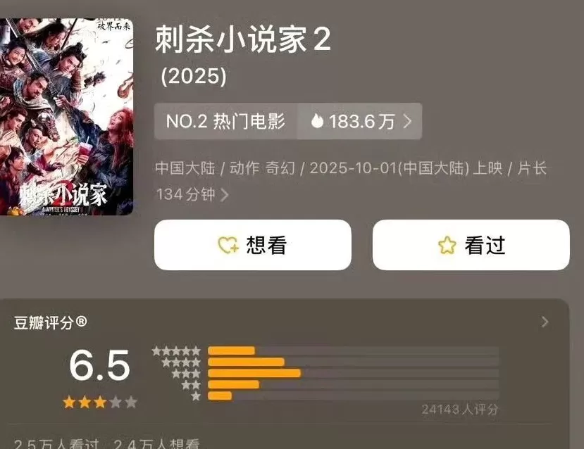 国庆档5部电影开分！《志愿军》7.4，《浪浪人生》6.9，王安宇影片成黑马-第10张图片-