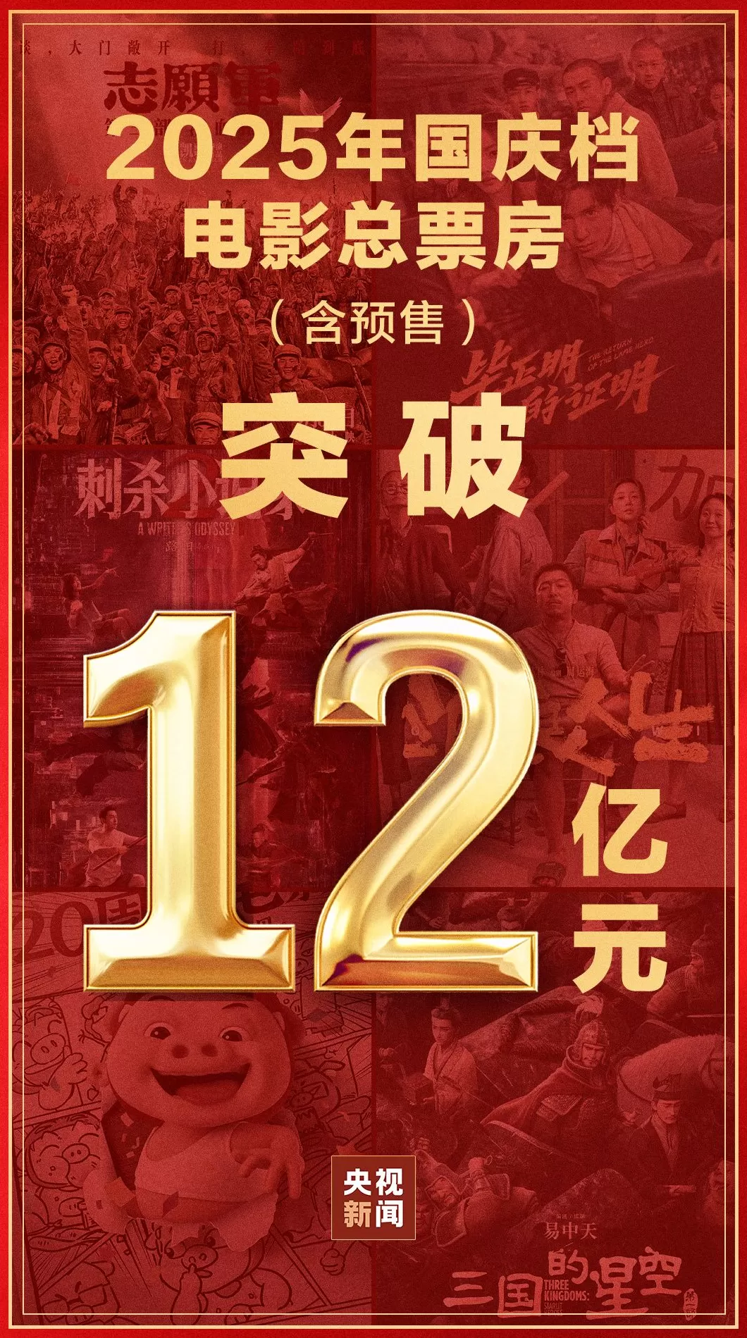 2025年国庆档电影总票房破12亿-第1张图片-