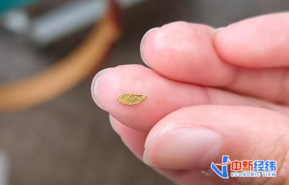 抬头就是万张金箔！游客花30元可淘金，有景区国庆预约破万-第3张图片-