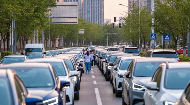 国庆节，逆行者堵死了通往景区的路-第1张图片-