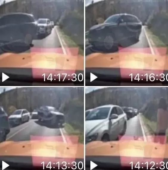 国庆节，逆行者堵死了通往景区的路-第2张图片-