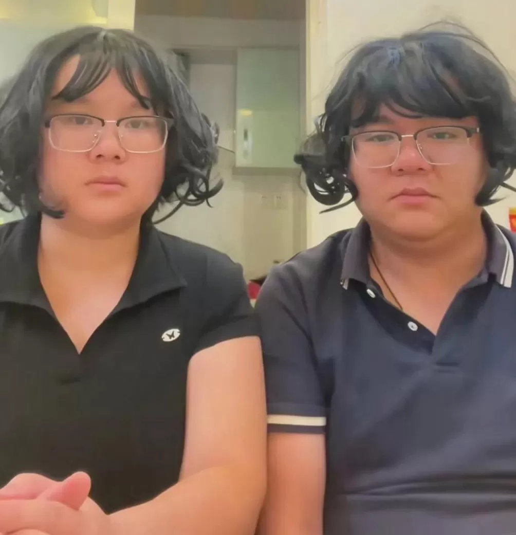 广东一对夫妻长“复制粘贴脸”走红，网友：谁是老公？-第3张图片-