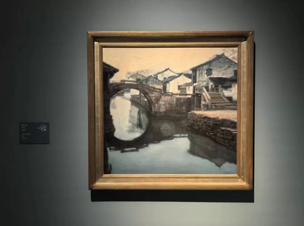 陈逸飞笔下，桥为骨水成韵的江南-第2张图片-