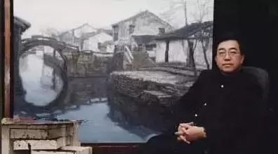 陈逸飞笔下，桥为骨水成韵的江南-第6张图片-