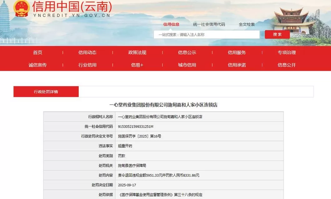 又一门店被查处，一心堂的“后约谈时代”仍存合规漏洞-第5张图片-