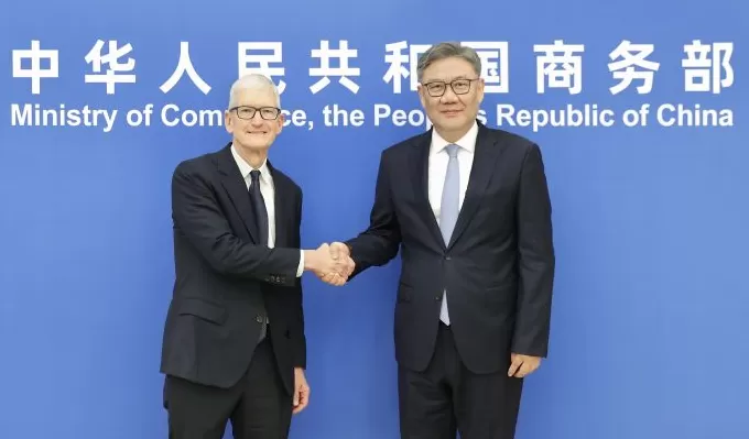 商务部部长王文涛会见苹果公司首席执行官库克-第1张图片-