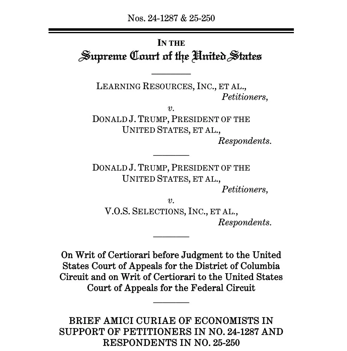 伯南克、耶伦等近50位经济学家敦促美国最高法院推翻特朗普多数关税-第1张图片-