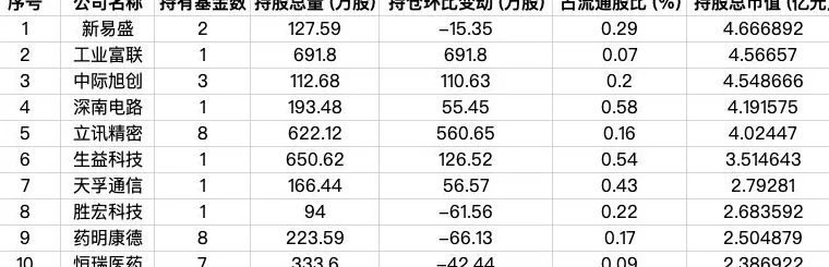 9家外资公募最新持仓曝光,AI科技成布局热点-第2张图片- 9家外资公募最新持仓曝光,AI科技成布局热点-第2张图片-