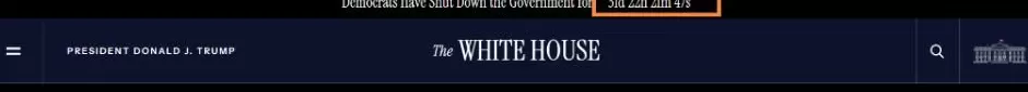 美国政府关门时长逼近历史纪录，特朗普误判民主党决心-第1张图片-