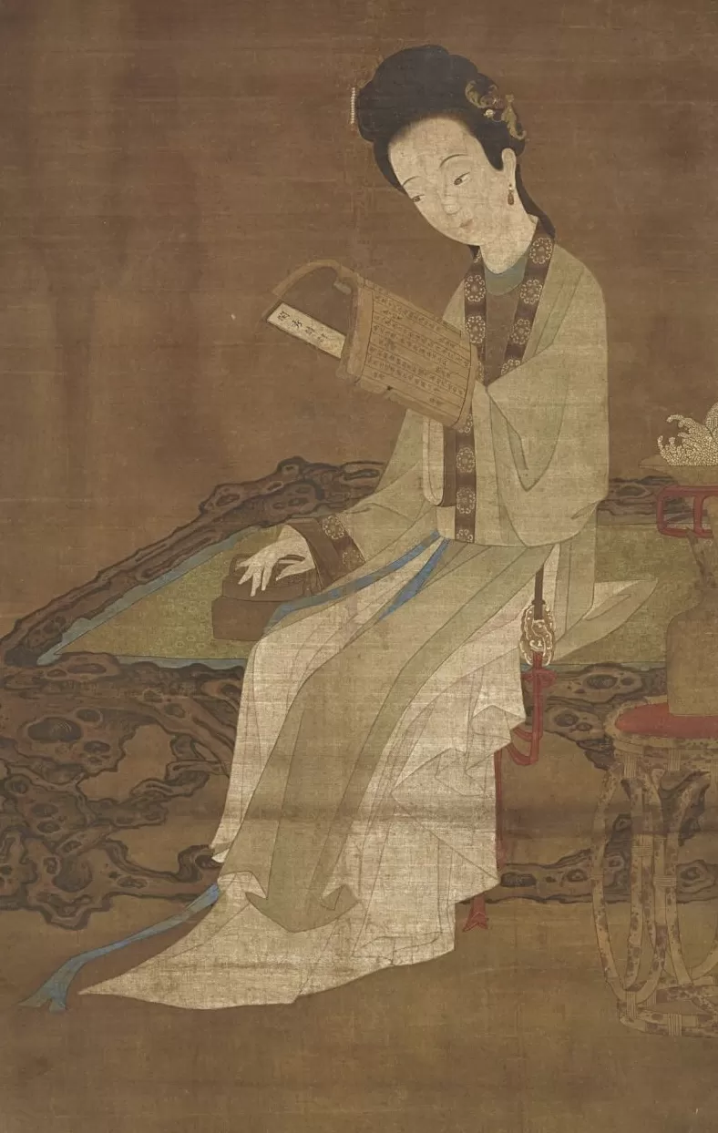 “新样佳人读书图”与冷枚-第14张图片- “新样佳人读书图”与冷枚-第14张图片-