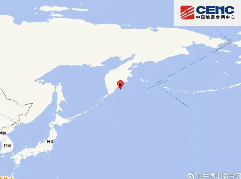 堪察加东岸远海发生5.7级地震，震源深度20千米-第1张图片-
