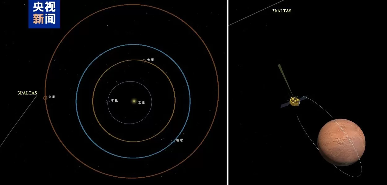 我国航天器首次观测到星际天体!天问一号传回新照片-第1张图片- 我国航天器首次观测到星际天体!天问一号传回新照片-第1张图片-