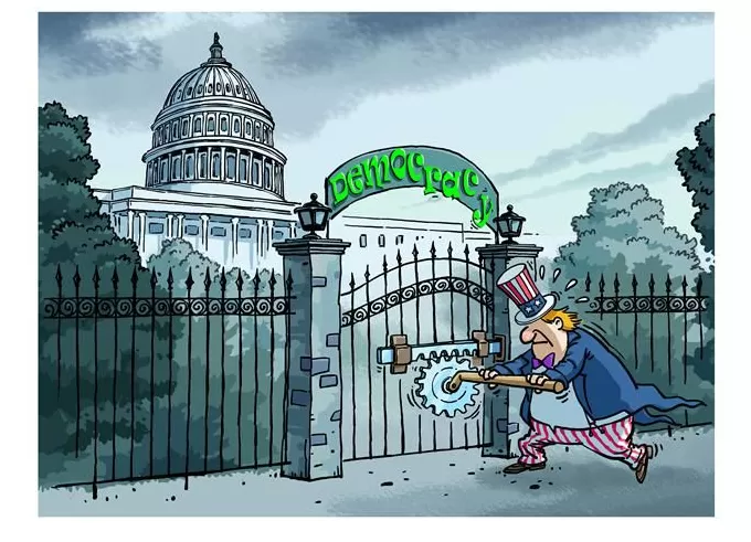 漫评美国政府停摆:“开门难”-第1张图片- 漫评美国政府停摆:“开门难”-第1张图片-