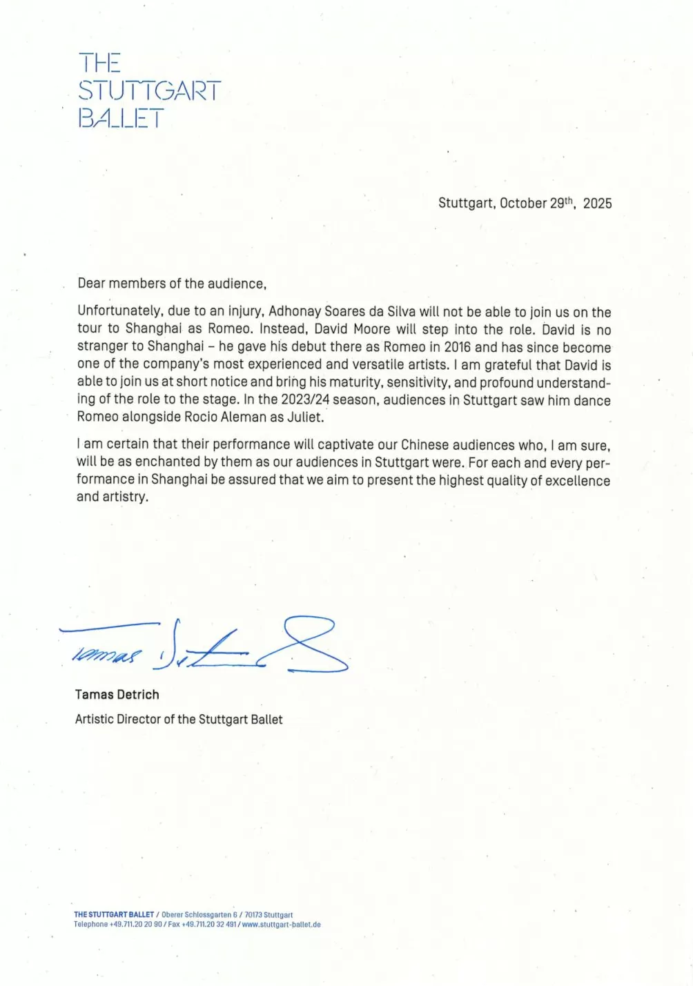 9年后,斯图加特芭蕾舞团《罗米欧与朱丽叶》再访上海-第10张图片- 9年后,斯图加特芭蕾舞团《罗米欧与朱丽叶》再访上海-第10张图片-
