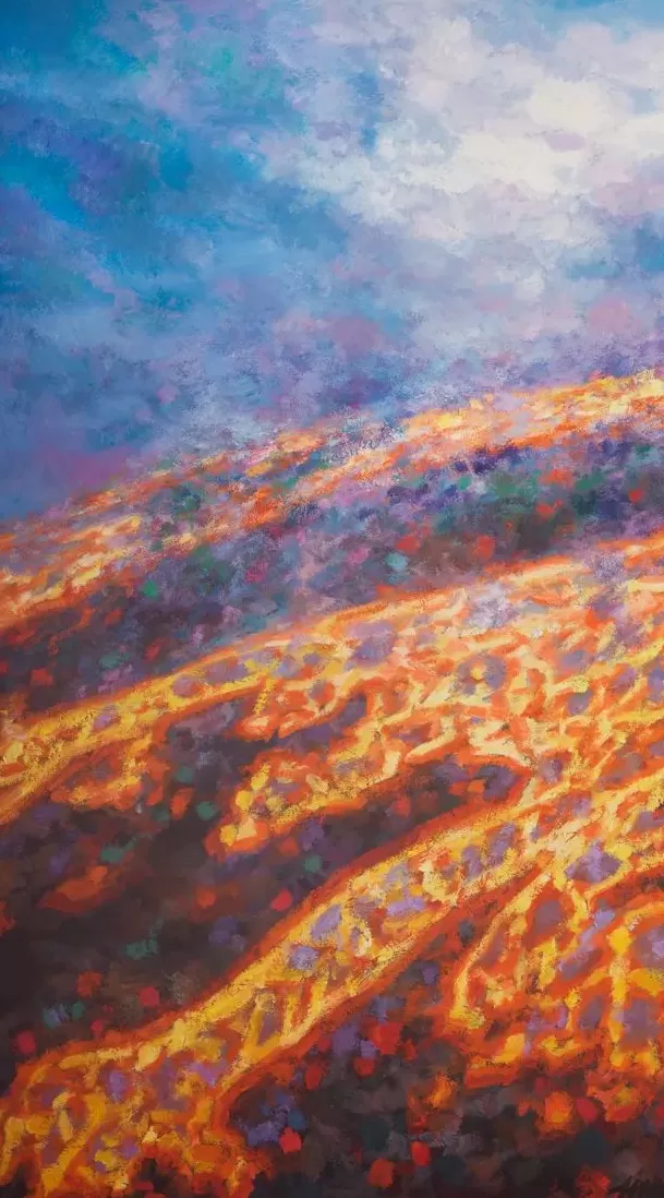 油画中的火之热烈与山之苍茫-第3张图片-