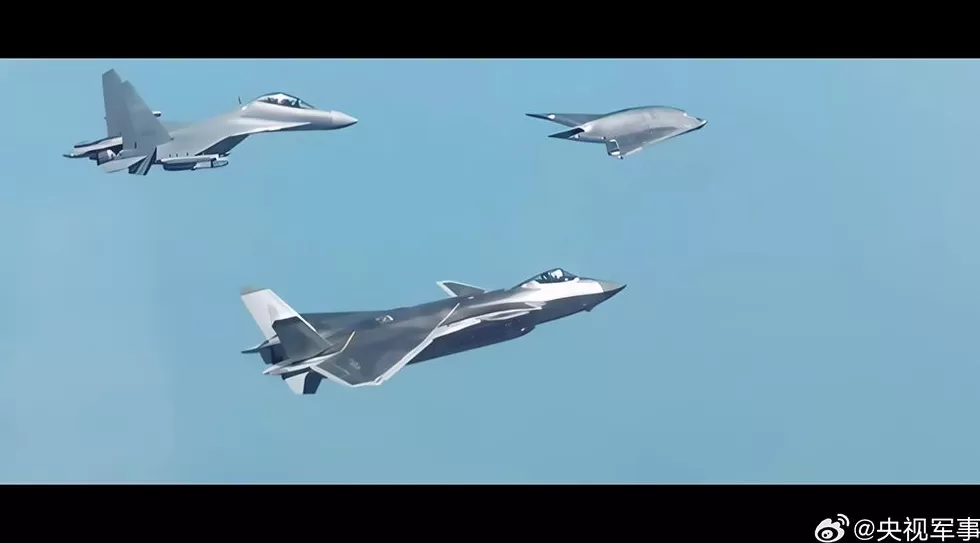 空军首次发布有人无人协同画面-第1张图片-