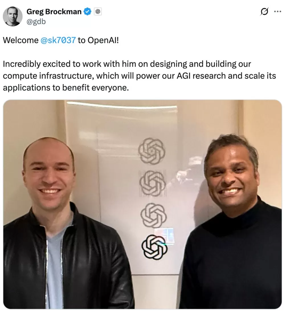 构建算力基础设施！OpenAI挖来英特尔CTO，陈立武临时接管AI业务-第1张图片-