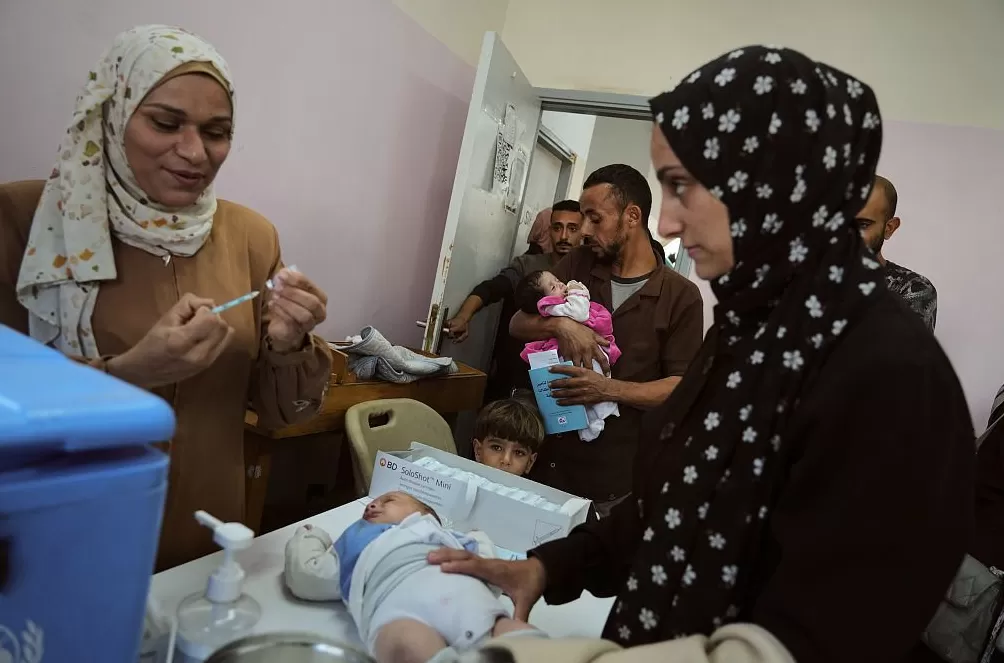 第1现场|迟到的疫苗:加沙启动接种,超4.4万儿童将受益-第1张图片- 第1现场|迟到的疫苗:加沙启动接种,超4.4万儿童将受益-第1张图片-