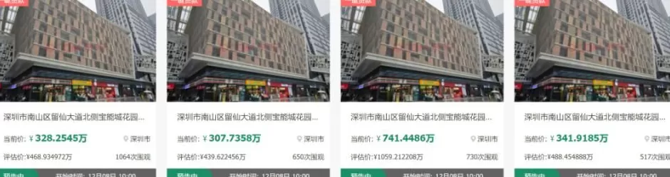 宝能旗下160套房被拍卖,位于深圳核心区域,小区挂牌均价10.58万元平方米-第3张图片- 宝能旗下160套房被拍卖,位于深圳核心区域,小区挂牌均价10.58万元平方米-第3张图片-