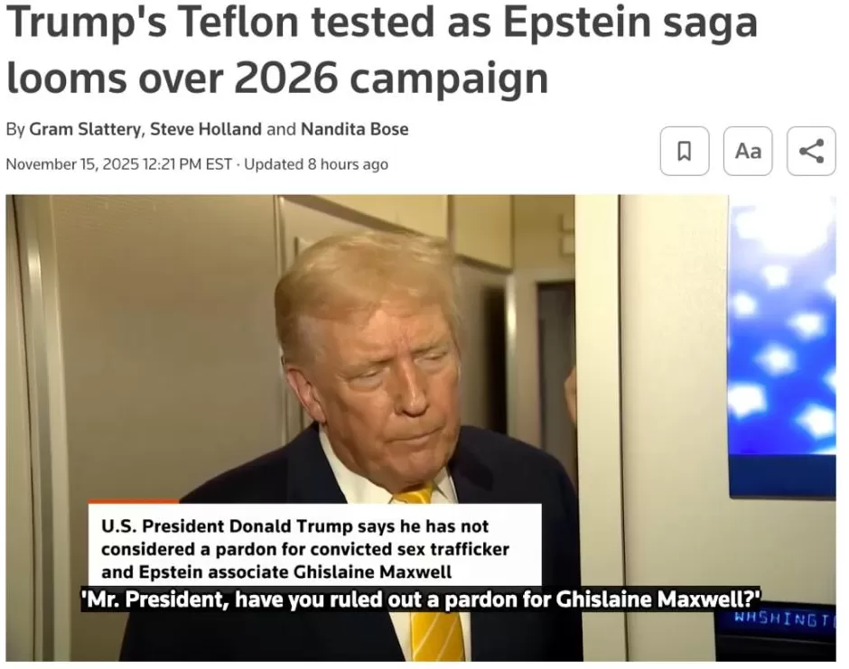 美政府“停摆”阴影未散“爱泼斯坦案”又成两党新战场-第2张图片- 美政府“停摆”阴影未散“爱泼斯坦案”又成两党新战场-第2张图片-