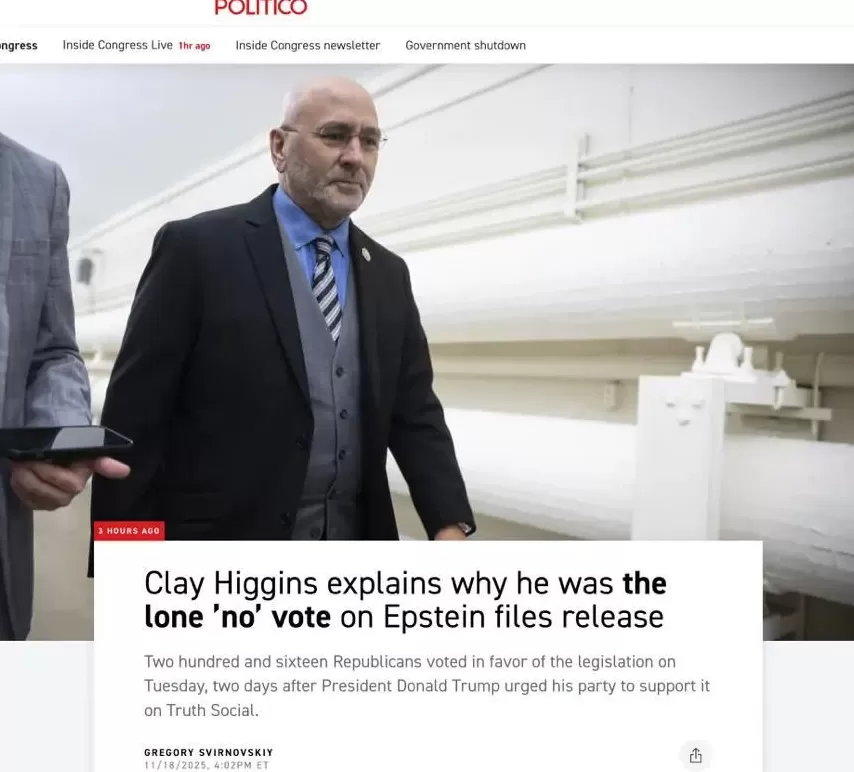 国会“秒过”爱泼斯坦法案，高票背后的不得不投-第4张图片-