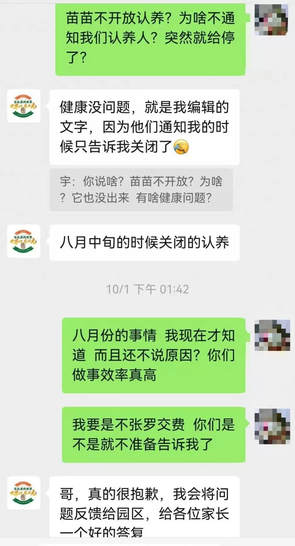 认养东北虎被隐瞒死讯、园方称档案须保密，律师：认养人有知情权-第3张图片-
