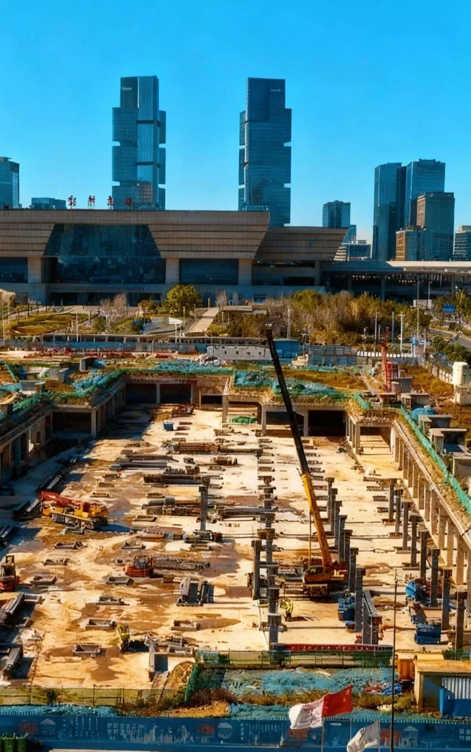 郑州胖东来要搭个“巨型天幕”？记者实探工地-第3张图片-