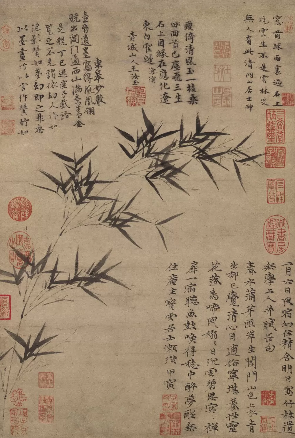 国博馆刊｜重审《竹枝图》：倪瓒的“抱怨”及相关作伪-第2张图片-