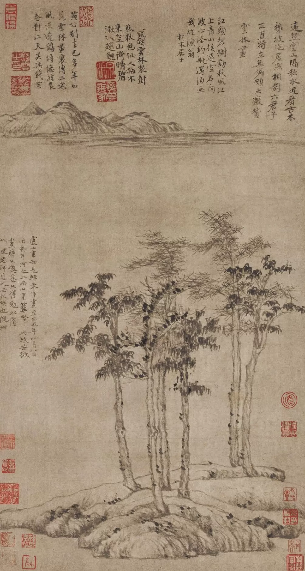 国博馆刊｜重审《竹枝图》：倪瓒的“抱怨”及相关作伪-第13张图片-