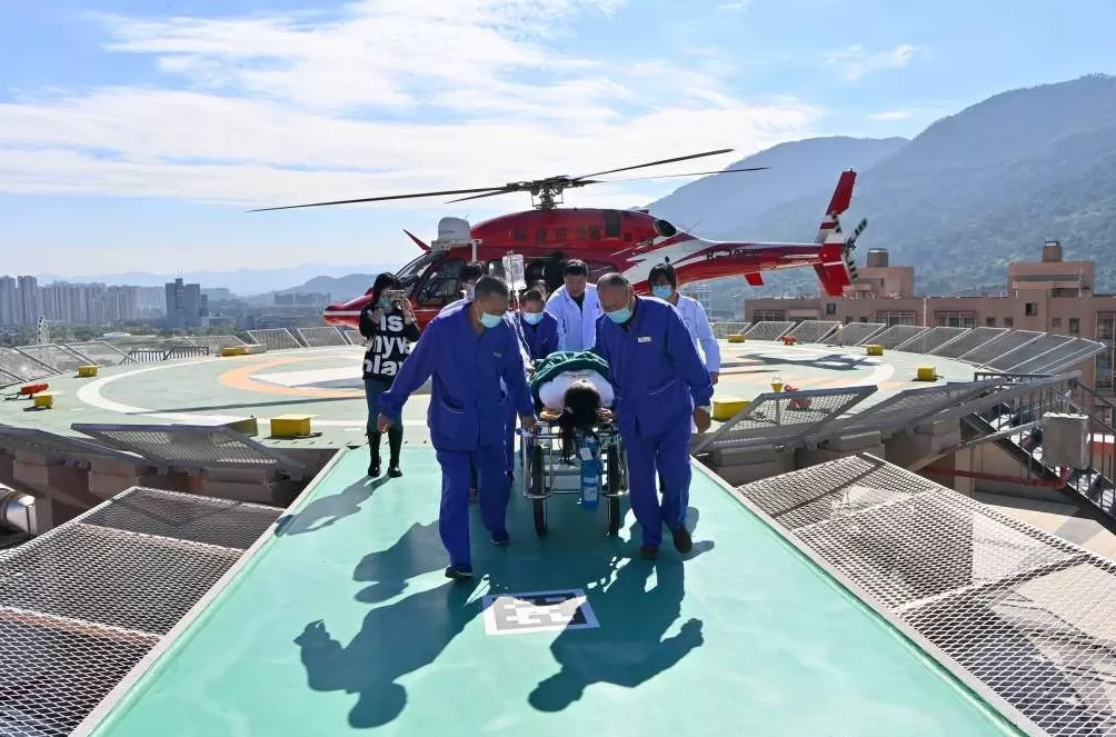 演练前突遇患者急症，福建协和医院航空救援秒变实战-第3张图片-