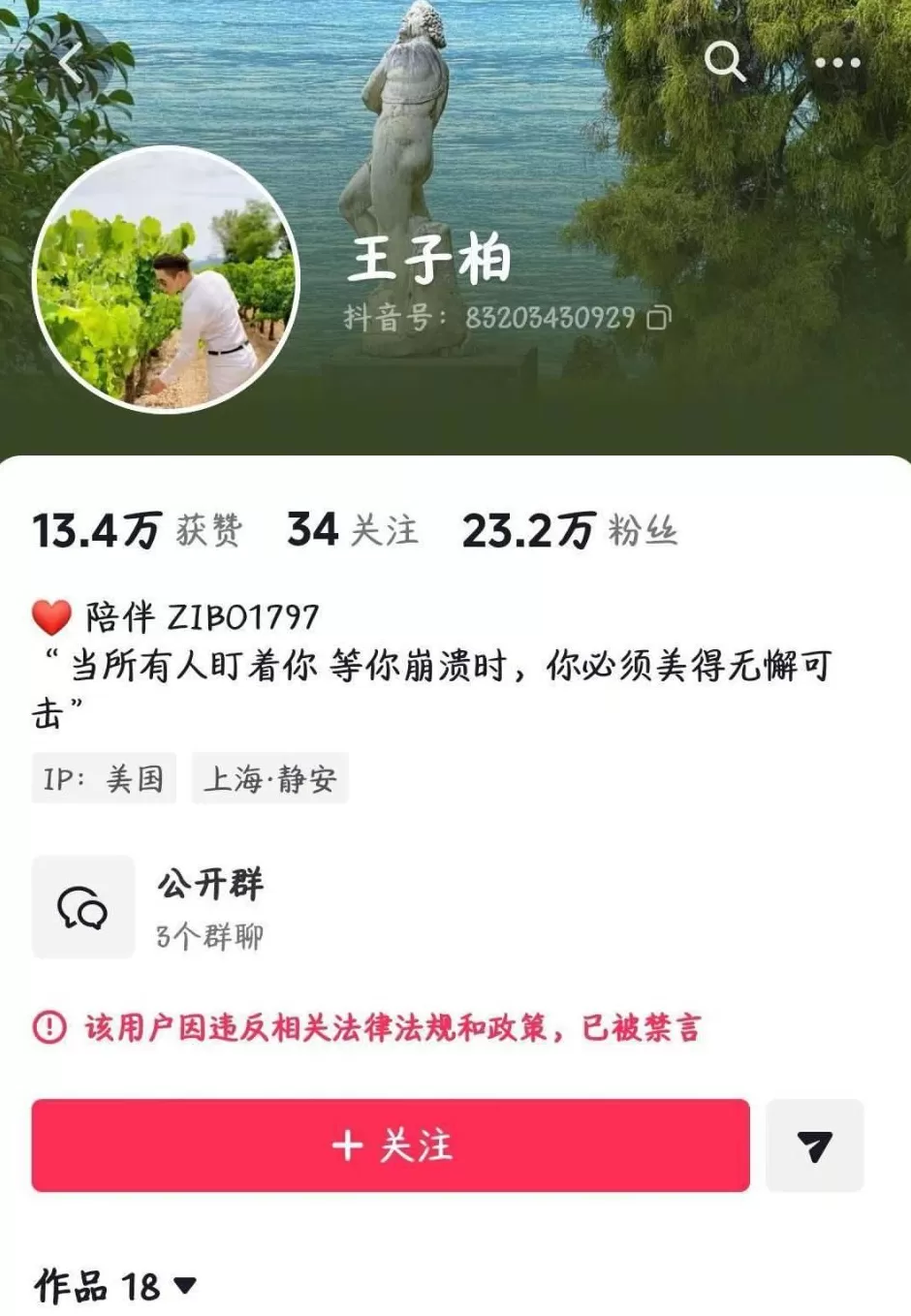 偷税749万网红“柏公子”复出账号再被封-第1张图片-