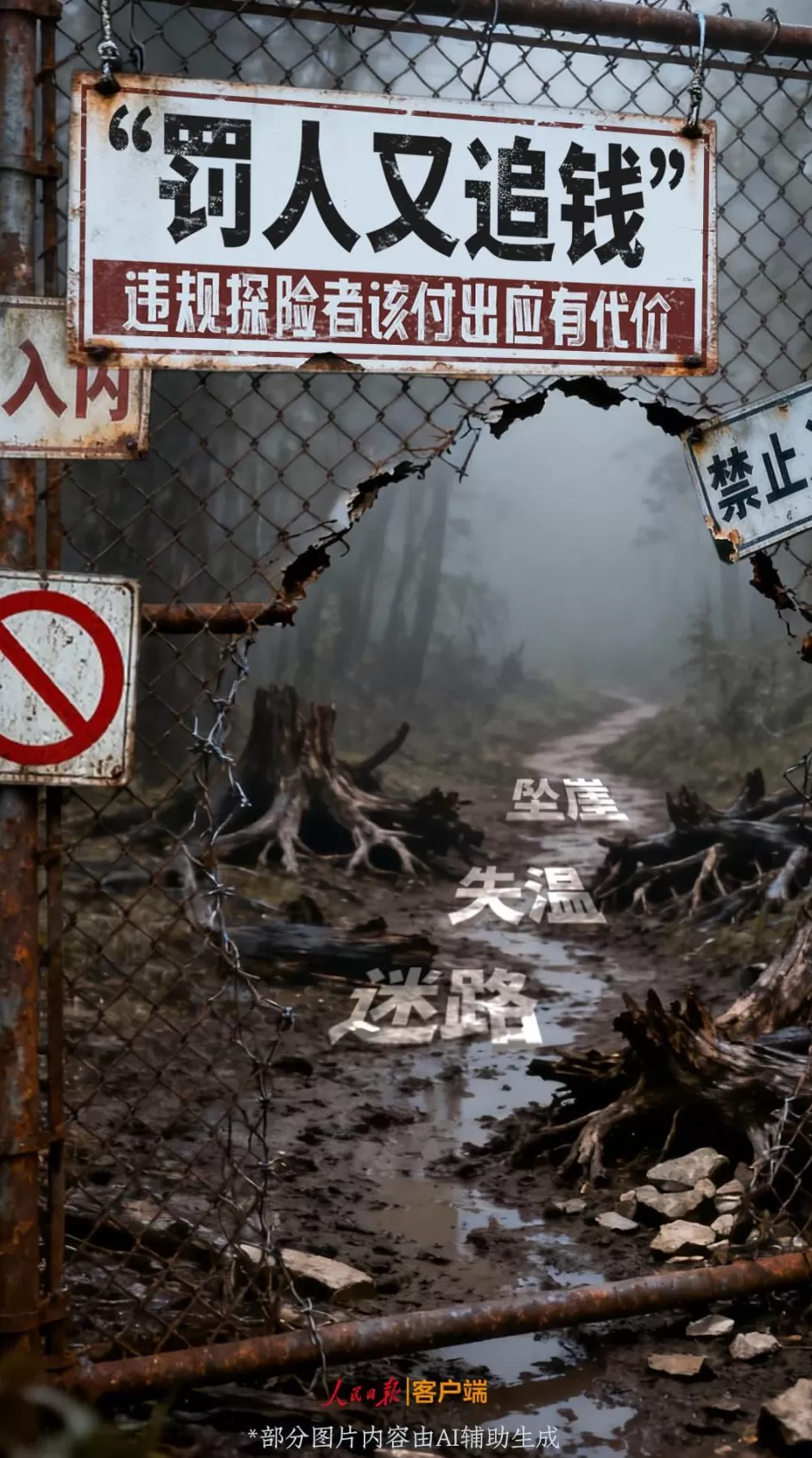 “罚人又追钱”，违规探险者该付出应有代价-第1张图片-