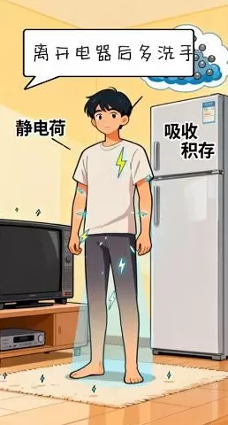 AI动画丨冬季天干物燥,警惕静电“惹火”-第3张图片- AI动画丨冬季天干物燥,警惕静电“惹火”-第3张图片-